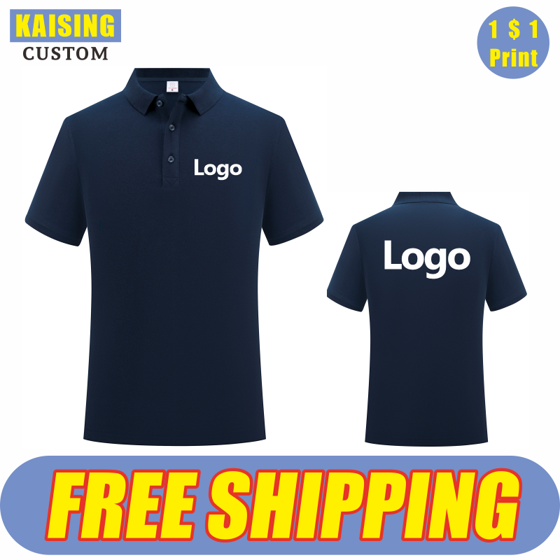 Embroidery Design Logo - KAISING Kemeja Polo Katun Murni Kualitas