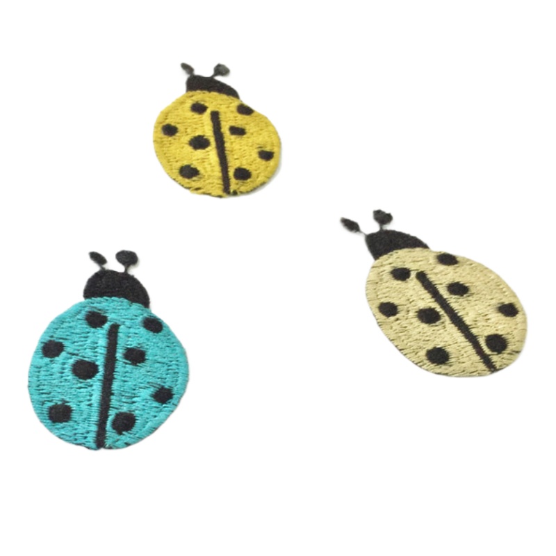 Embroidery Lady Bug - 49 buah/lot menjahit kreatif bordir Patch