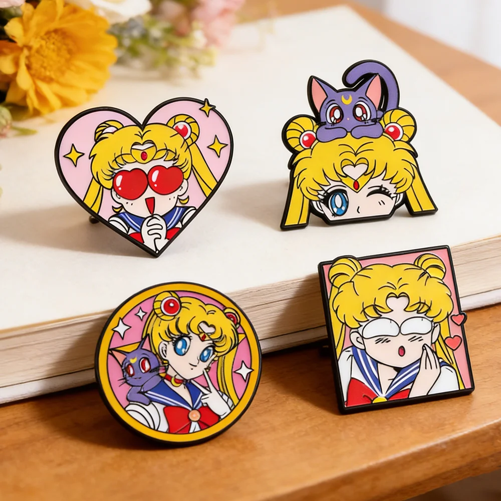 Embroidery Reddit - 4 Buah Bros Enamel Bentuk Hati