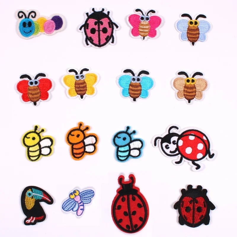 100pcs/Lot Patch Bordir Kecil  - Embroidery Lady Bug ulasan dan harga