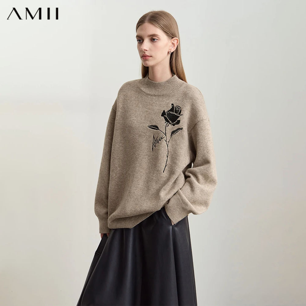 Sweater Amii untuk Wanita Musi - Embroidery Rose ulasan dan harga