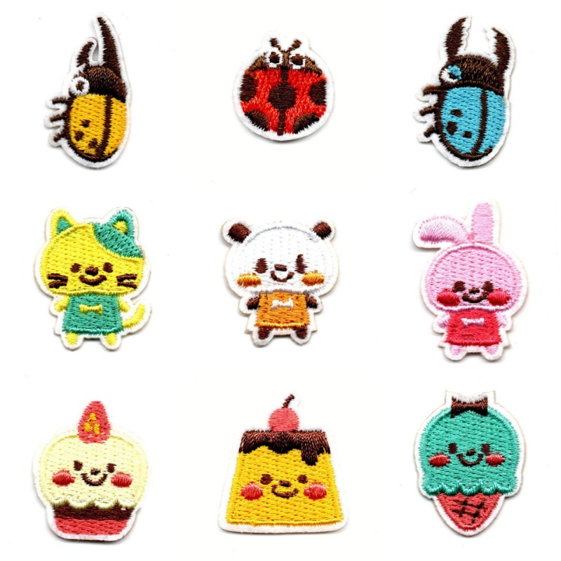 50pcs/Lot Patch Bordir Anime T - Embroidery Lady Bug ulasan dan harga